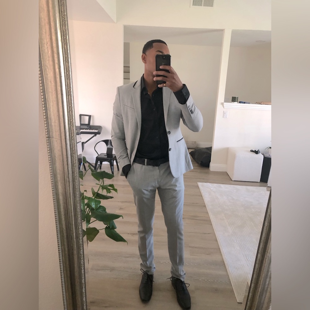 Grey suit